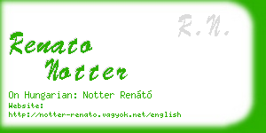 renato notter business card